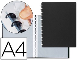 [WA03] CARPETA LIDERPAPEL DIN A4 CON 20 FUNDAS INTERCAMBIABLES COLOR NEGRO