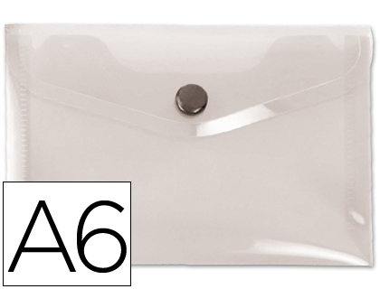 [DS37] CARPETA LIDERPAPEL DOSSIER BROCHE 44234 POLIPROPILENO DIN A6 TRANSPARENTE TRANSLUCIDO
