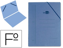 [CG09] CARPETA LIDERPAPEL GOMAS FOLIO SENCILLA CARTON COMPACTO AZUL
