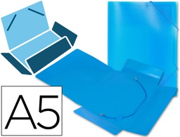 [SS02] CARPETA LIDERPAPEL GOMAS SOLAPAS 34972 POLIPROPILENO DIN A5 AZUL