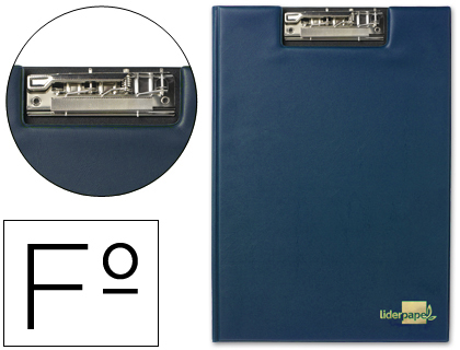 [MS03] CARPETA LIDERPAPEL MINICLIP SUPERIOR FOLIO PLASTICO AZUL