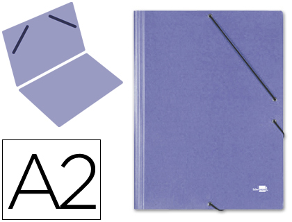 [CG25] CARPETA PLANOS LIDERPAPEL A2 CARTON GOFRADO N 12 AZUL