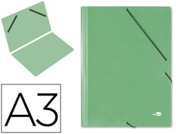 [CG32] CARPETA PLANOS LIDERPAPEL A3 CARTON GOFRADO N 12 VERDE