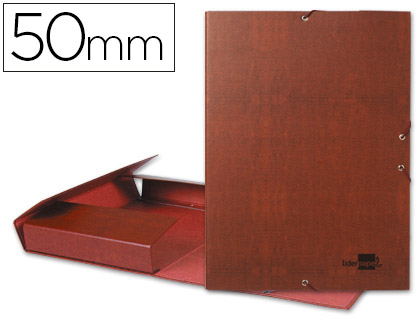 [PY52] CARPETA PROYECTOS LIDERPAPEL FOLIO LOMO 50MM CARTON FORRADOCUERO