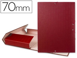 [PY74] CARPETA PROYECTOS LIDERPAPEL FOLIO LOMO 70MM CARTON FORRADO ROJA