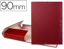 [PY94] CARPETA PROYECTOS LIDERPAPEL FOLIO LOMO 90MM CARTON FORRADO ROJA