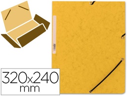 [KF02166] CARPETA Q-CONNECT GOMAS KF02166 CARTON SIMIL-PRESPAN SOLAPAS 320X243 MM AMARILLA
