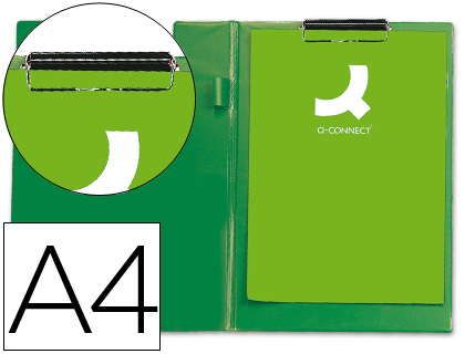 [KF01303] CARPETA Q-CONNECT MINICLIPS PLASTICO DIN A4 VERDE
