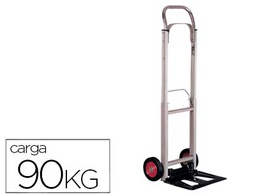 [AHC-90-D] CARRETILLA PORTAPAQUETES Q-CONNECT CON RUEDAS PLEGABLESEN ALUMINIO CARGA 90 KG 1110X390X410 MM