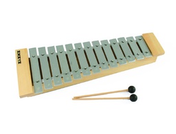 [441008] CARRILLON AMAYA CON BAQUETAS EN MADERA DE PINO Y METAL 48X18X6,5 CM