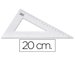 [RN02] CARTABON LIDERPAPEL 20 CM PLASTICO CRISTAL