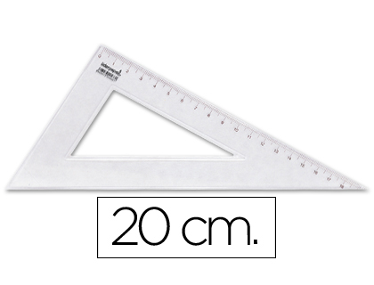 [RN02] CARTABON LIDERPAPEL 20 CM PLASTICO CRISTAL