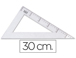 [RN07] CARTABON LIDERPAPEL 30 CM PLASTICO CRISTAL