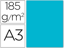 [C200040204] CARTULINA CANSON DIN A3 25 AZUL TURQUESA 185 GR -UNIDAD-