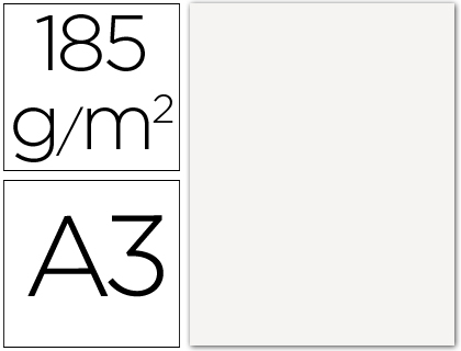 [C200040180] CARTULINA CANSON DIN A3 01 BLANCO 185 GR -UNIDAD-
