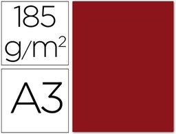[C200040195] CARTULINA CANSON DIN A3 16 ROJO GRANATE 185 GR -UNIDAD-
