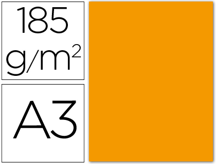 [C200040187] CARTULINA CANSON DIN A3 08 MANDARINA185 GR -UNIDAD-