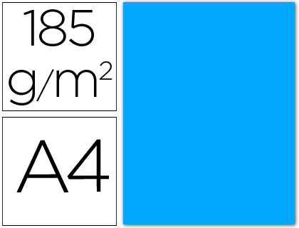 [C200040167] CARTULINA CANSON DIN A4 21 AZUL MALDIVAS 185 GR -UNIDAD-