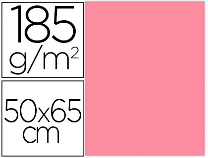 [C400080162] CARTULINA CANSON 50X65 85 ROSA CHICLE CM 185 GR -UNIDAD-