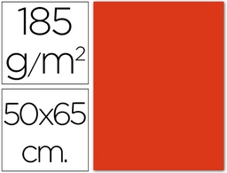 [C200040227] CARTULINA CANSON 50X65 14 ROJO TOMATE CM 185 GR -UNIDAD-