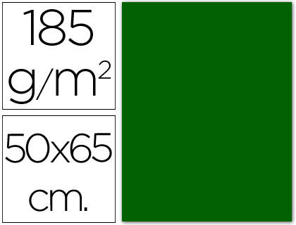 [C200040238] CARTULINA CANSON 50X65 29 VERDE BILLAR CM 185 GR -UNIDAD-