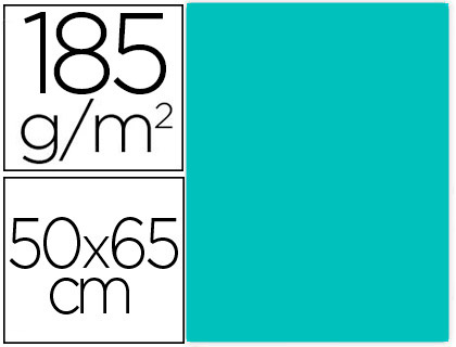 [C400080160] CARTULINA CANSON 50X65 87 VERDE MENTA CM 185 GR -UNIDAD-