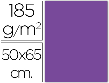 [C200040231] CARTULINA CANSON 50X65 18 VIOLETA CM 185 GR -UNIDAD-