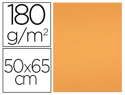 [CT45] CARTULINA LIDERPAPEL 50X65 CM 180 GR NECTARINA PAQUETE DE 25 HOJAS