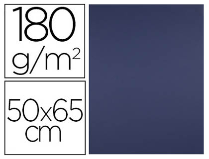 [CT52] CARTULINA LIDERPAPEL 50X65 CM 180 GR ZAFIRO PAQUETE DE 25 HOJAS