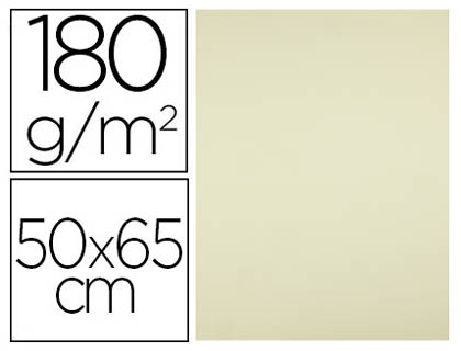[CX56] CARTULINA LIDERPAPEL 50X65 CM 180G/M2 AMARILLO PAQUETE DE 25 HOJAS