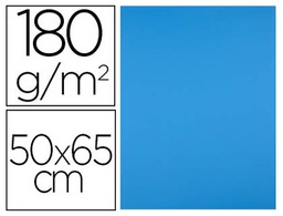 [CX58] CARTULINA LIDERPAPEL 50X65 CM 180G/M2 AZUL TURQUESA PAQUETE DE 25 HOJAS