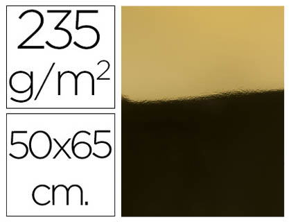 [CM02] CARTULINA LIDERPAPEL 50X65 CM 235G/M2 METALIZADA ORO