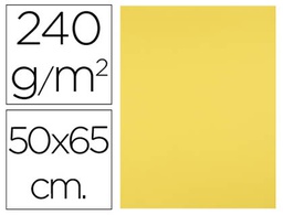 [CX03] CARTULINA LIDERPAPEL 50X65 CM 240G/M2 AMARILLO LIMON
