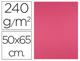 [CX85] CARTULINA LIDERPAPEL 50X65 CM 240G/M2 FUCSIA PAQUETE DE 25 HOJAS