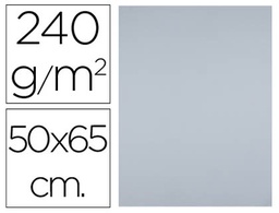 [CX86] CARTULINA LIDERPAPEL 50X65 CM 240G/M2 GRIS PAQUETE DE 25 HOJAS