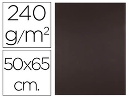 [CX89] CARTULINA LIDERPAPEL 50X65 CM 240G/M2 MARRON PAQUETE DE 25 HOJAS