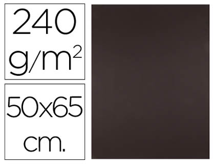 [CX89] CARTULINA LIDERPAPEL 50X65 CM 240G/M2 MARRON PAQUETE DE 25 HOJAS