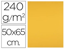 [CX94] CARTULINA LIDERPAPEL 50X65 CM 240G/M2 ORO VIEJO PAQUETE DE 25 HOJAS