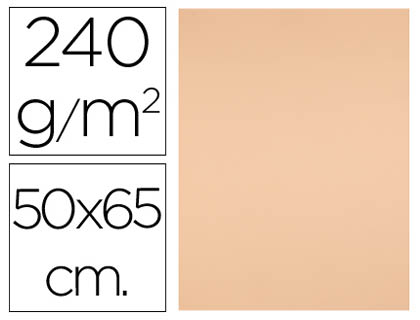 [CX99] CARTULINA LIDERPAPEL 50X65 CM 240G/M2 SEPIA PAQUETE DE 25 HOJAS
