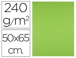 [CX16] CARTULINA LIDERPAPEL 50X65 CM 240G/M2 VERDE HIERBA