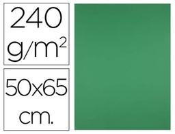 [CX15] CARTULINA LIDERPAPEL 50X65 CM 240G/M2 VERDE NAVIDAD