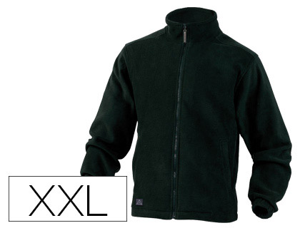 [VERNONOXX] CHAQUETA DELTAPLUS POLAR CON CREMALLERA 2 BOLSILLOS COLOR NEGRO TALLA XXL