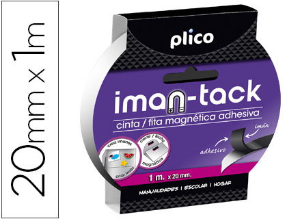[13314] CINTA ADHESIVA PLICO IMANTADA 20MM X 1M
