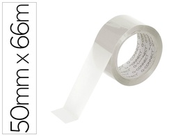 [KF04382] CINTA ADHESIVA Q-CONNECT POLIPROPILENO TRANSPARENTE 66 MT X 50 MM PARA EMBALAJE BAJO RUIDO
