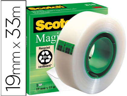 [70005241826] CINTA ADHESIVA SCOTCH-MAGIC INVISIBLE 33 MT X 19 MM