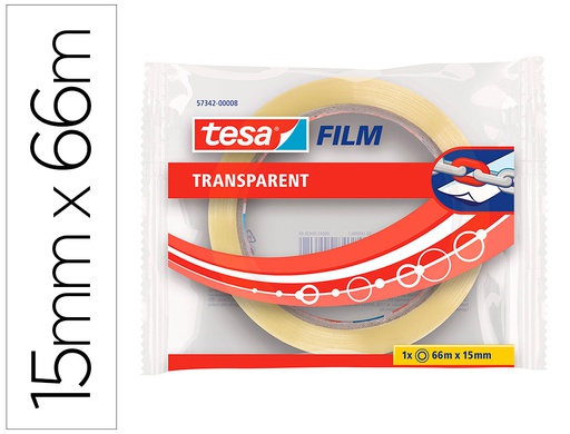 [57342-00008-01] CINTA ADHESIVA TESA PRACTIC 66 MT X 15 MM