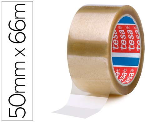 [04089-00001-06] CINTA ADHESIVA TESA PP TRANSPARENTE 66 MT X 50 MM PARA EMBALAJE