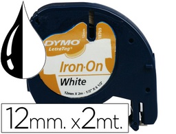 [S0718850] CINTA DYMO LETRATAG 12 MM PARA ROPA