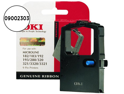 [09002303] CINTA IMPRESORA OKI ML280/320/321/3320/3321 CINTA NEGRA -3 MILLONES DE CARACTERES-