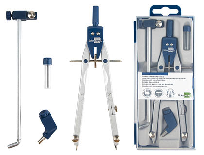 [MP05] COMPAS LIDERPAPEL MICROMETRICO BK-304 CON ADAPTADOR Y ALARGADERA